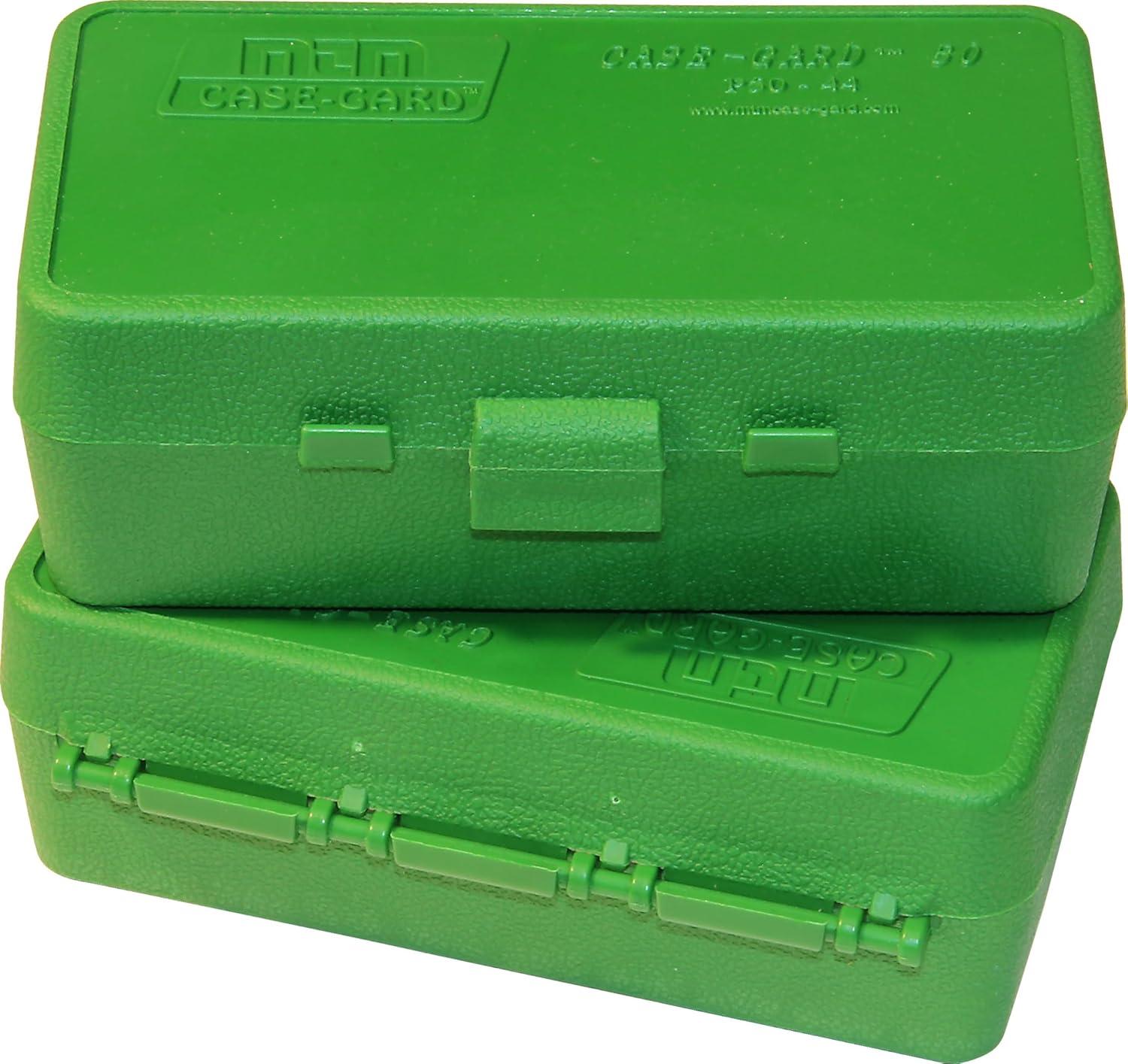 image:imageMTM 50 Round FlipTop Ammo Box 4144 Cal Green 175Green