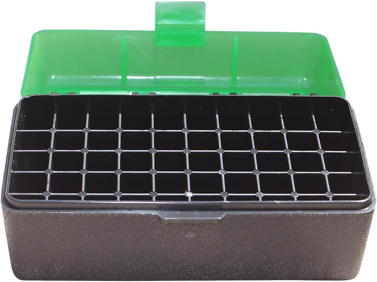 image:imageMTM 50 Round FlipTop Rifle Ammo Box 22250 to 762 X 39 Clear GreenClear Green