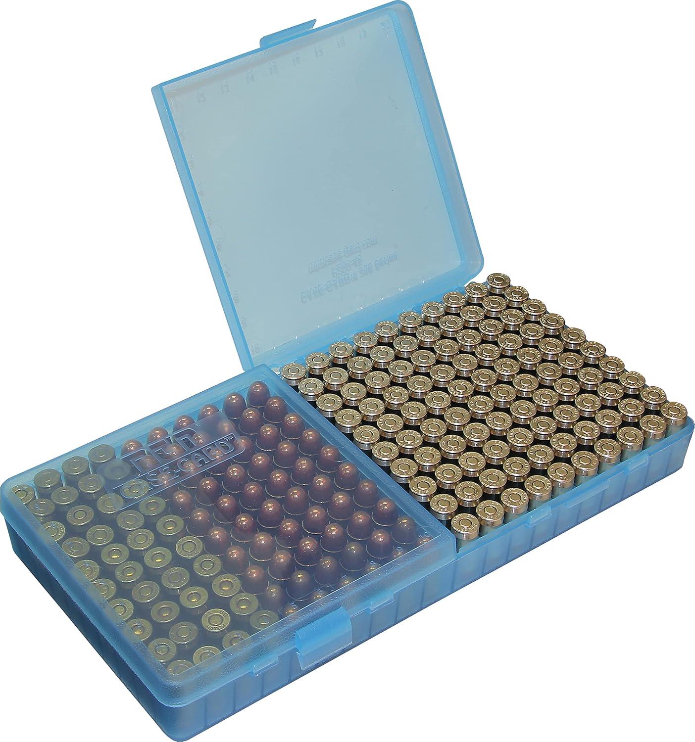 image:imageMTM Ammo Box 200 Round FlipTop 40 10mm 45 ACPClear Blue