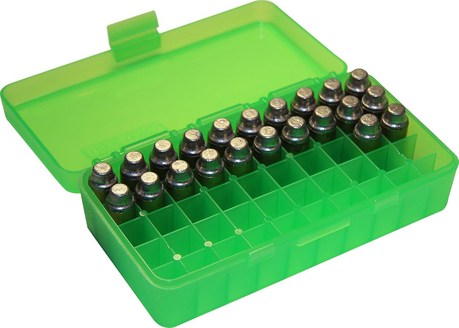image:imageMTM Ammo Box FlipTop Fits 4010mm amp 45 ACP Made of Polypropylene Stackable Snap Lock Latch USA Made