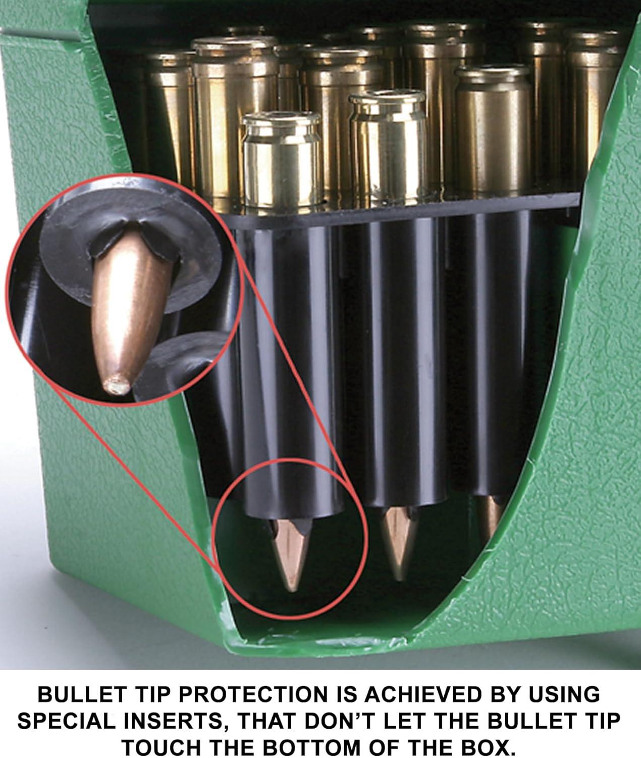 image:imageMTM H50RL Deluxe 50Round Rifle Ammo Case Box 3006 270 Win 2506 Clear Blue ModelH50RL24Green