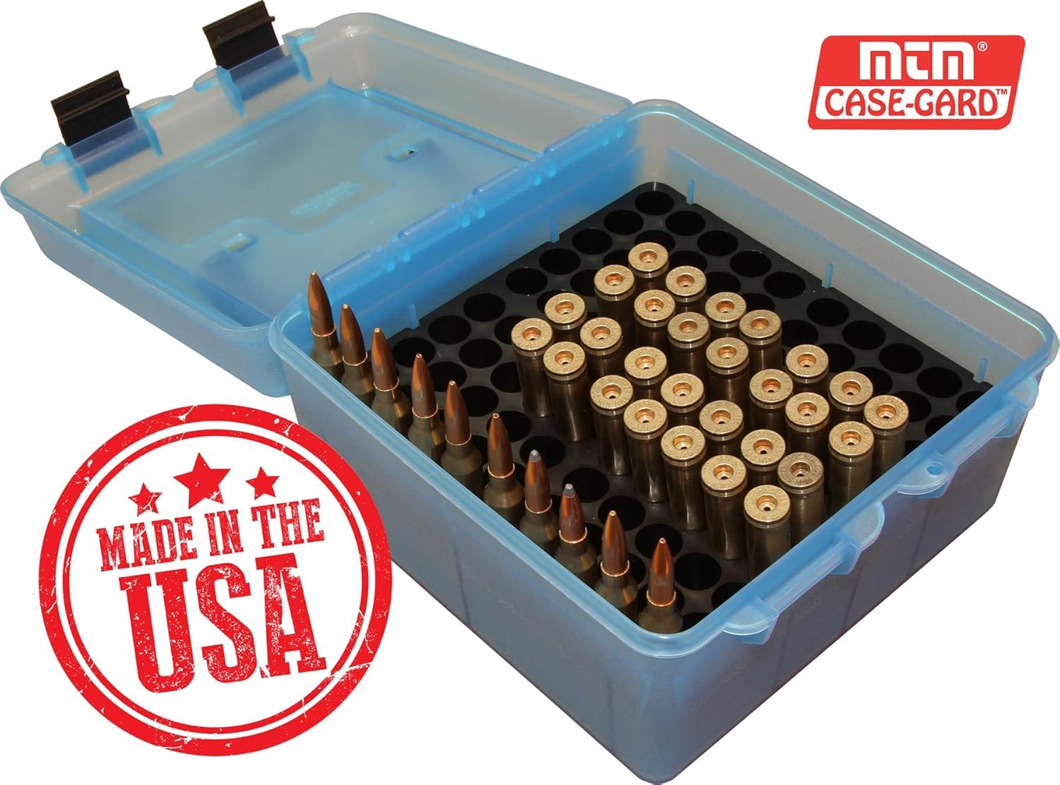 image:imageR100MAG Deluxe Ammo Box 100 Round Handle WSM WSSM Ultra Mag Green 773 x 8 x 447Clear Blue