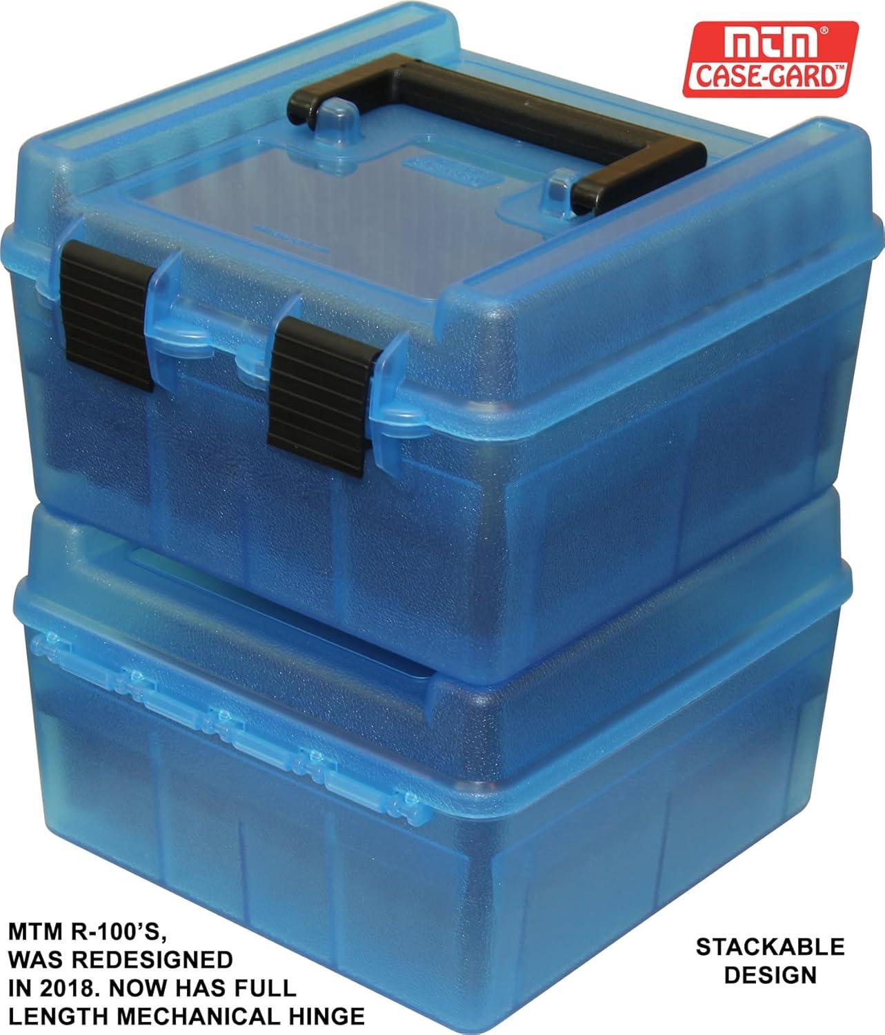 image:imageR100MAG Deluxe Ammo Box 100 Round Handle WSM WSSM Ultra Mag Green 773 x 8 x 447Clear Blue