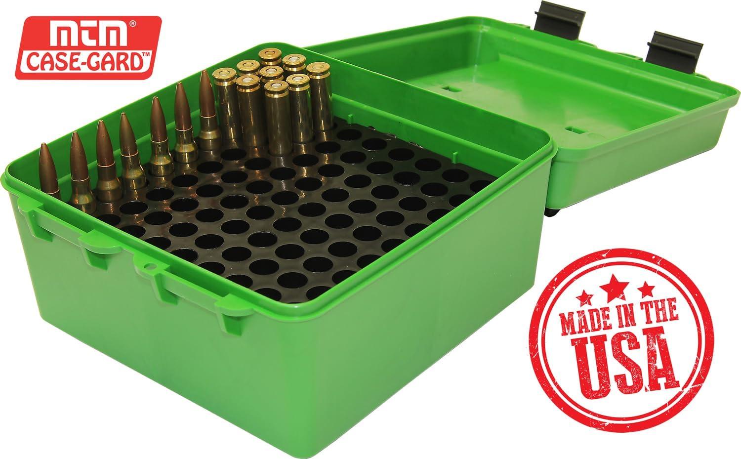 image:imageR100MAG Deluxe Ammo Box 100 Round Handle WSM WSSM Ultra Mag Green 773 x 8 x 447Green