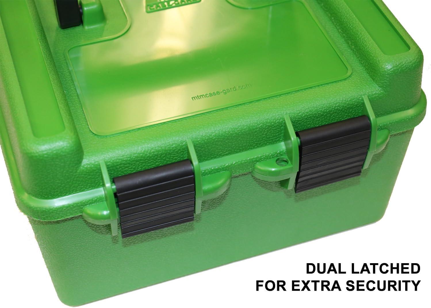 image:imageR100MAG Deluxe Ammo Box 100 Round Handle WSM WSSM Ultra Mag Green 773 x 8 x 447Green