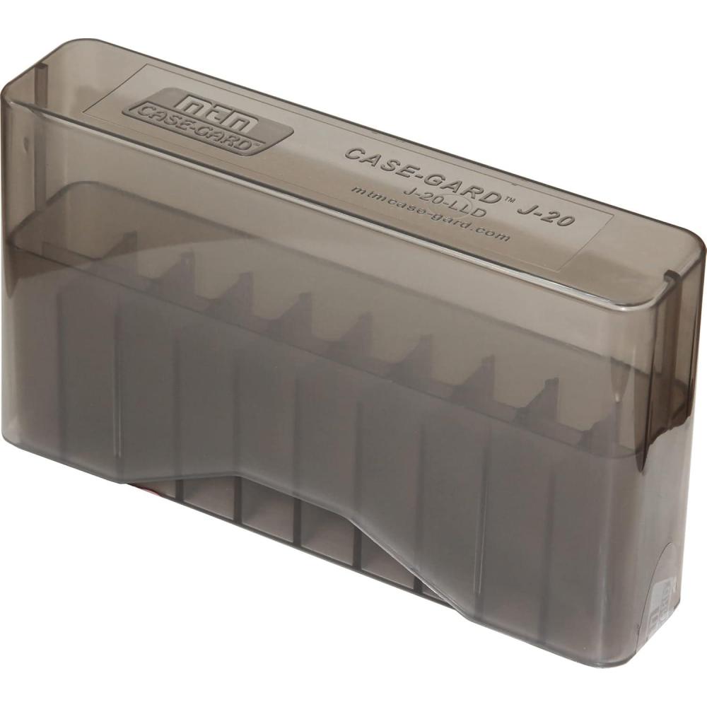 image:imageMTM CaseGard J20LLD Rifle Sliptop 20 Round 7mm rem 338 Win Mag USA MadeClear Smoke