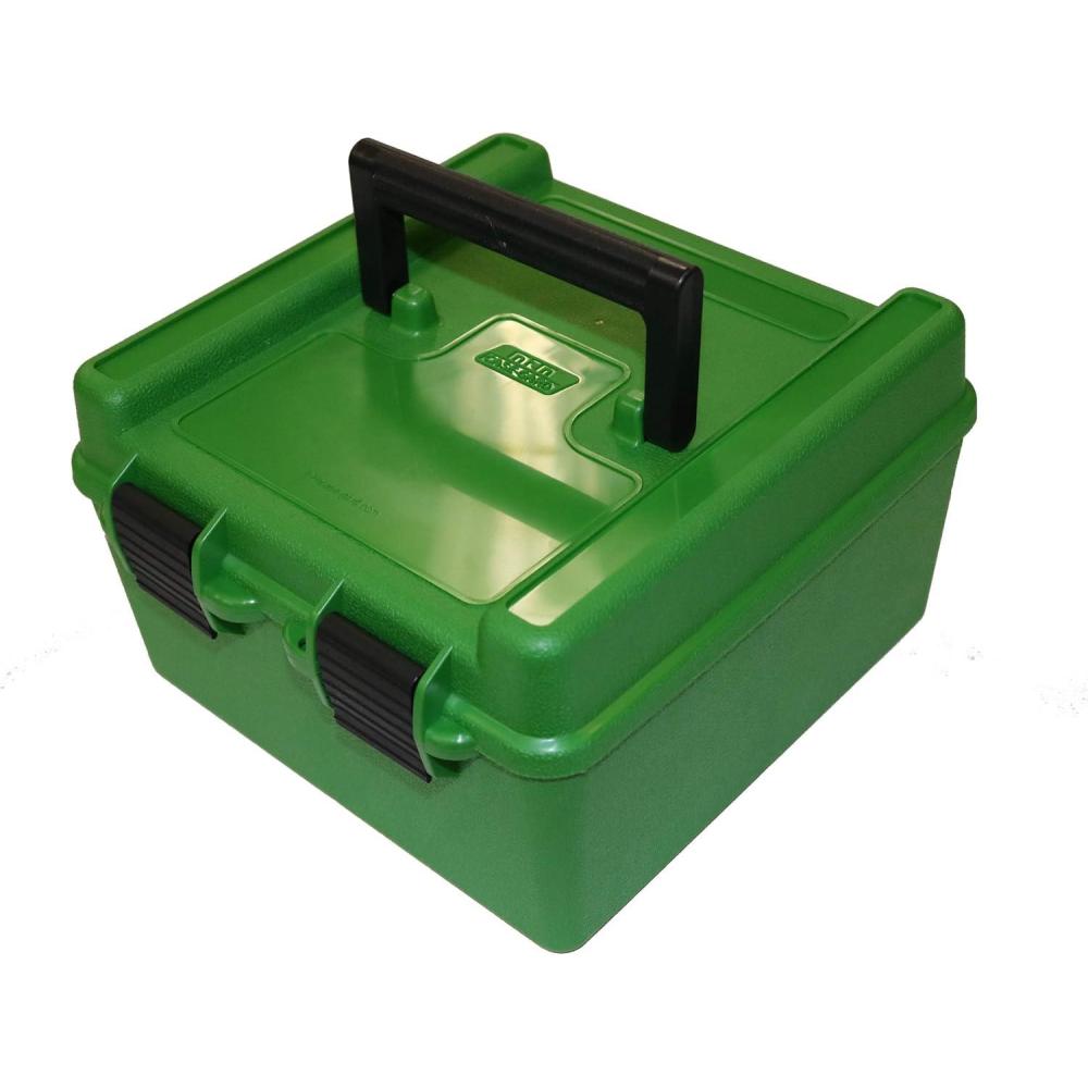 image:imageR100MAG Deluxe Ammo Box 100 Round Handle WSM WSSM Ultra Mag Green 773 x 8 x 447Green