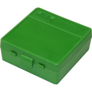 image:imageMTM 100 Round FlipTop Ammo Box 38357 Cal Clear BlueGreen
