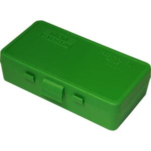 image:imageMTM 404510MM Cal 50 Round FlipTop Ammo BoxGreen