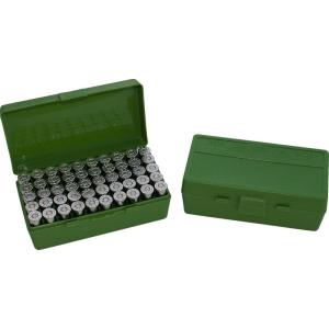 image:imageMTM 50 Round FlipTop Ammo Box 2532 Auto Cal Green