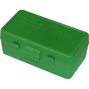 image:imageMTM 50 Round FlipTop Ammo Box 38357 Cal Clear BlueGreen