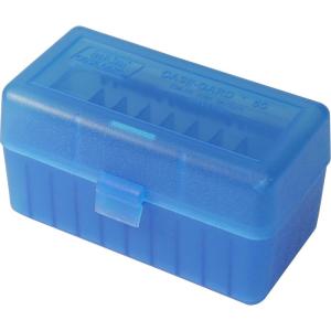 image:imageMTM 50 Round FlipTop Rifle Ammo Box 220 Swift 243 308 Win Blue