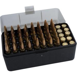 image:imageMTM 50 Round FlipTop Rifle Ammo Box 243 to 308 WinClear Smoke