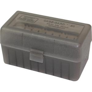image:imageMTM 50 Round FlipTop Rifle Ammo Box 243 to 308 WinGray
