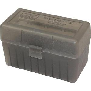 image:imageMTM 50 Round FlipTop Rifle Ammo Box 270 Win 280 Rem 3006 Clear GreenClear Smoke
