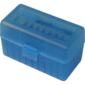 image:imageMTM CaseGard MTM 50 Round Rifle Ammo Box 17 204 223 556x45 6x47Clear Blue