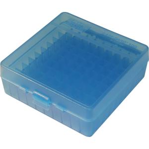 image:imageMTM CaseGard P10044 FlipTop Ammo Box Ammo Storage Fits 414445 Cal USA MadeClear Blue