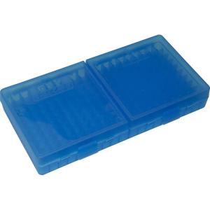 image:imageMTM CaseGard P200 Series Flip Top Handgun Ammo Box 9mm Luger9mm Makarov380 ACP30 Luger Holds 200 Rounds Clear BlueClear Blue