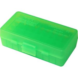 image:imageMTM CaseGard P509M16 Ammo Box 50 Round Fits 9mm Luger 380 ACP 30 Luger 30 S Carry 32 SampW 9mm Makarov USA Made Clear Green