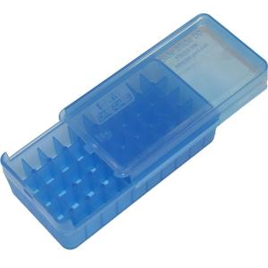 image:imageMTM CaseGard P50SS9M16 Side Slide Ammo Box 50 Round 9mm Luger 380 ACP 30 Luger 30 S Carry 32 SampW 9mm Makarov USA Made Clear GreenClear Blue