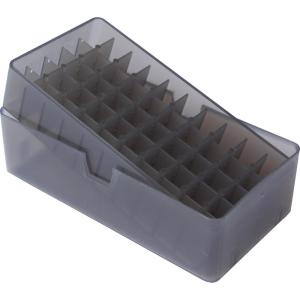 image:imageMTM E503829 SlipTop Ammo Box 50 Round Square Hole 38357 USA Made Clear RedClear Smoke