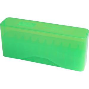 image:imageMTM J20MLD Round SlipTop Rifle Ammo Box WSM 4570 to 3030 USA MadeClear Green