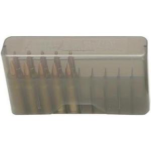 image:imageMTM J20MLD Round SlipTop Rifle Ammo Box WSM 4570 to 3030 USA MadeClear Smoke