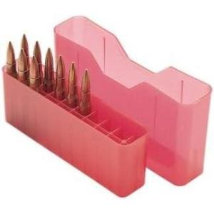 image:imageMTM MLD 20 Round SlipTop Rifle Ammo Box Clear Red
