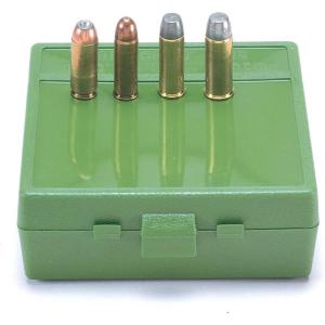 image:imageMTM P645010 Ammo Box 64 Round FlipTop Fits 50 AE amp 480 Ruger Stackable USA Made Green