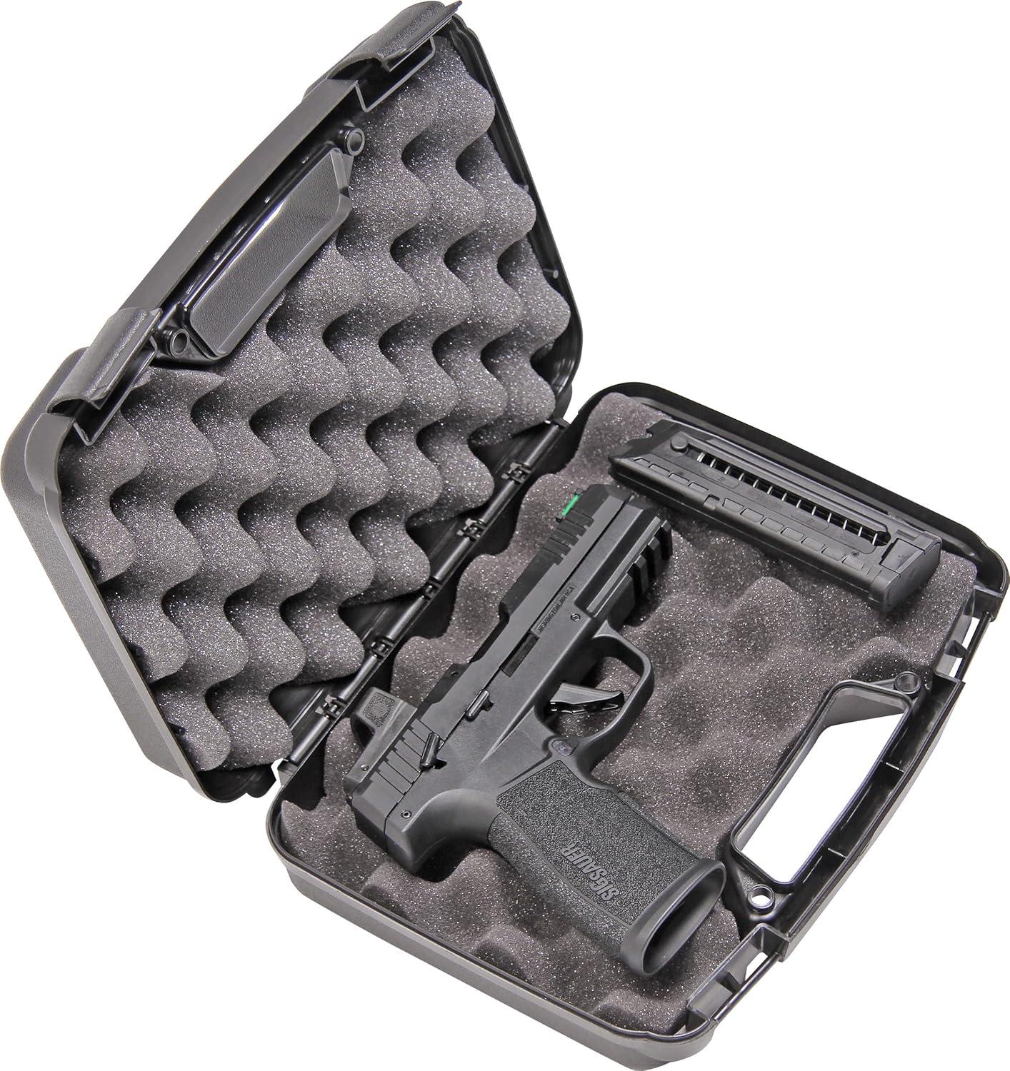image:imageMTM 805Single Pistol Handgun Case Up to 4 Revolver Barrel USA MadeBlack