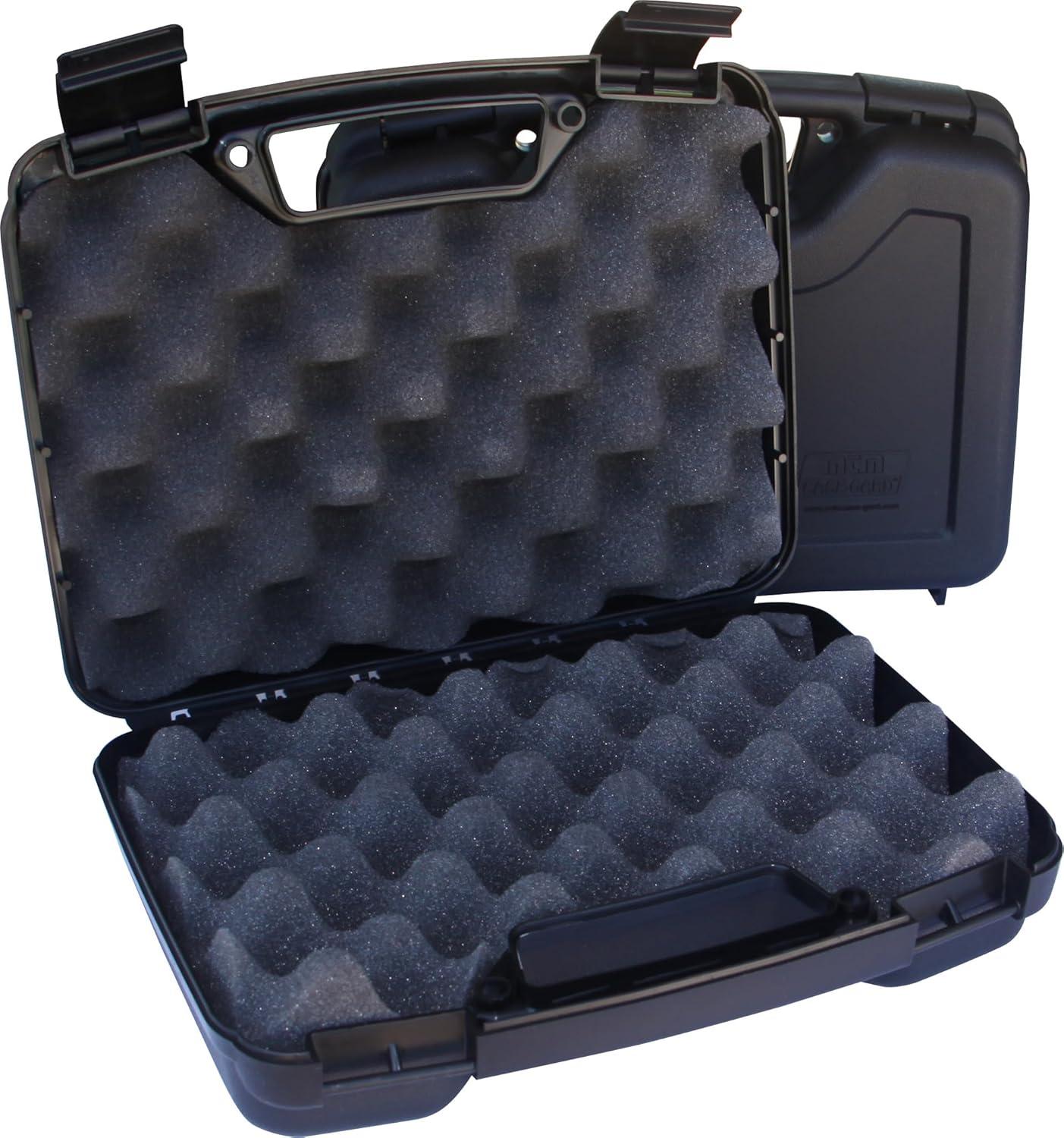 image:imageMTM 805Single Pistol Handgun Case Up to 4 Revolver Barrel USA MadeBlack