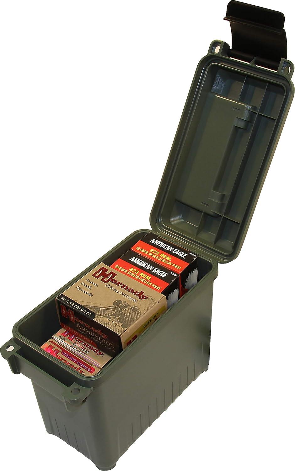 image:imageMTM AC1525 Ammo Can Mini for Bulk Ammo WaterResistant Seal Double Padlock Tabs 12Pound Capacity USA Made PurpleGreen