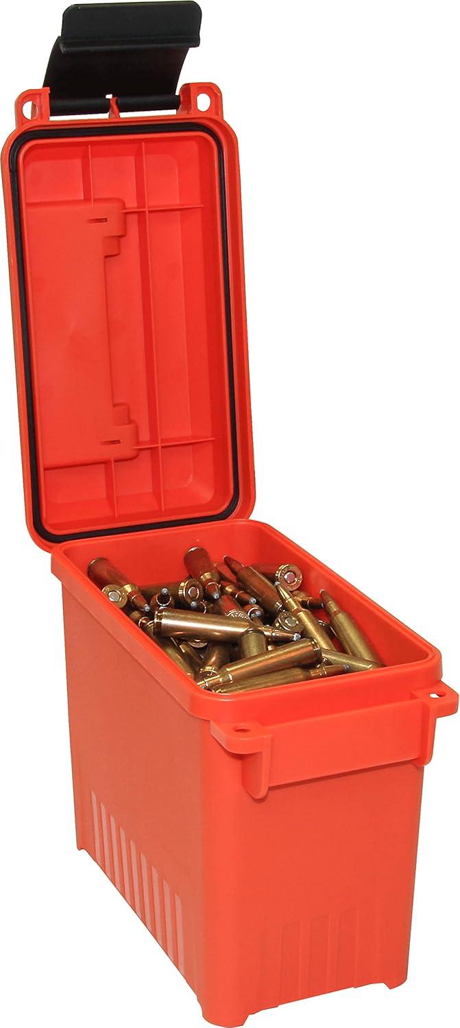 image:imageMTM AC1525 Ammo Can Mini for Bulk Ammo WaterResistant Seal Double Padlock Tabs 12Pound Capacity USA Made PurpleOrange