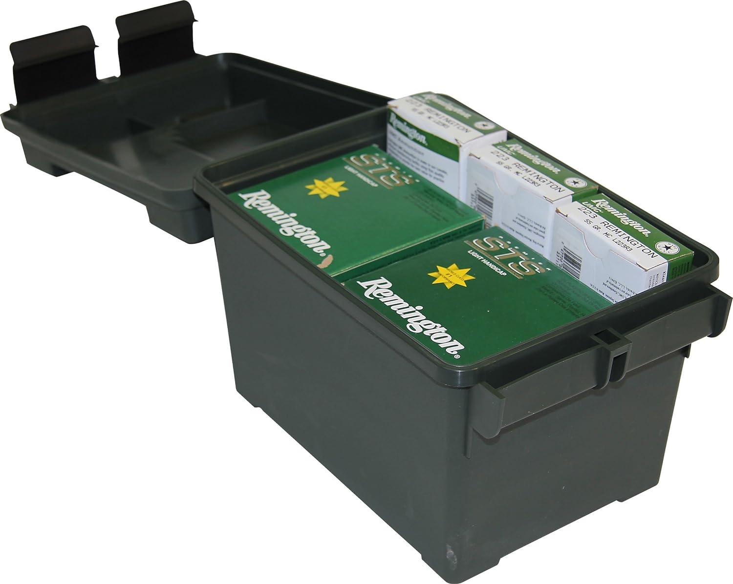 image:imageMTM AC45 Ammo Can 45Caliber Holds 500 Round Case of 45 ACP HeavyDuty Dual Latching System Rugged Polypropylene Plastic ORing Seal System Water Resistant USA Made Forest Green