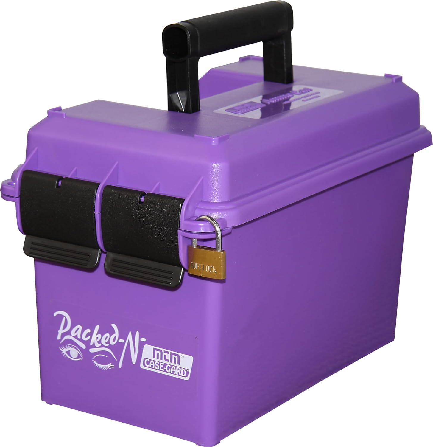 image:imageMTM AC50C Ammo Can 50 Caliber Field Boxes Lockable Storage Box with Handle Water and Dust Resistant Secures Hunting Gear Supplies and Bullets Stackable USA MadePurple