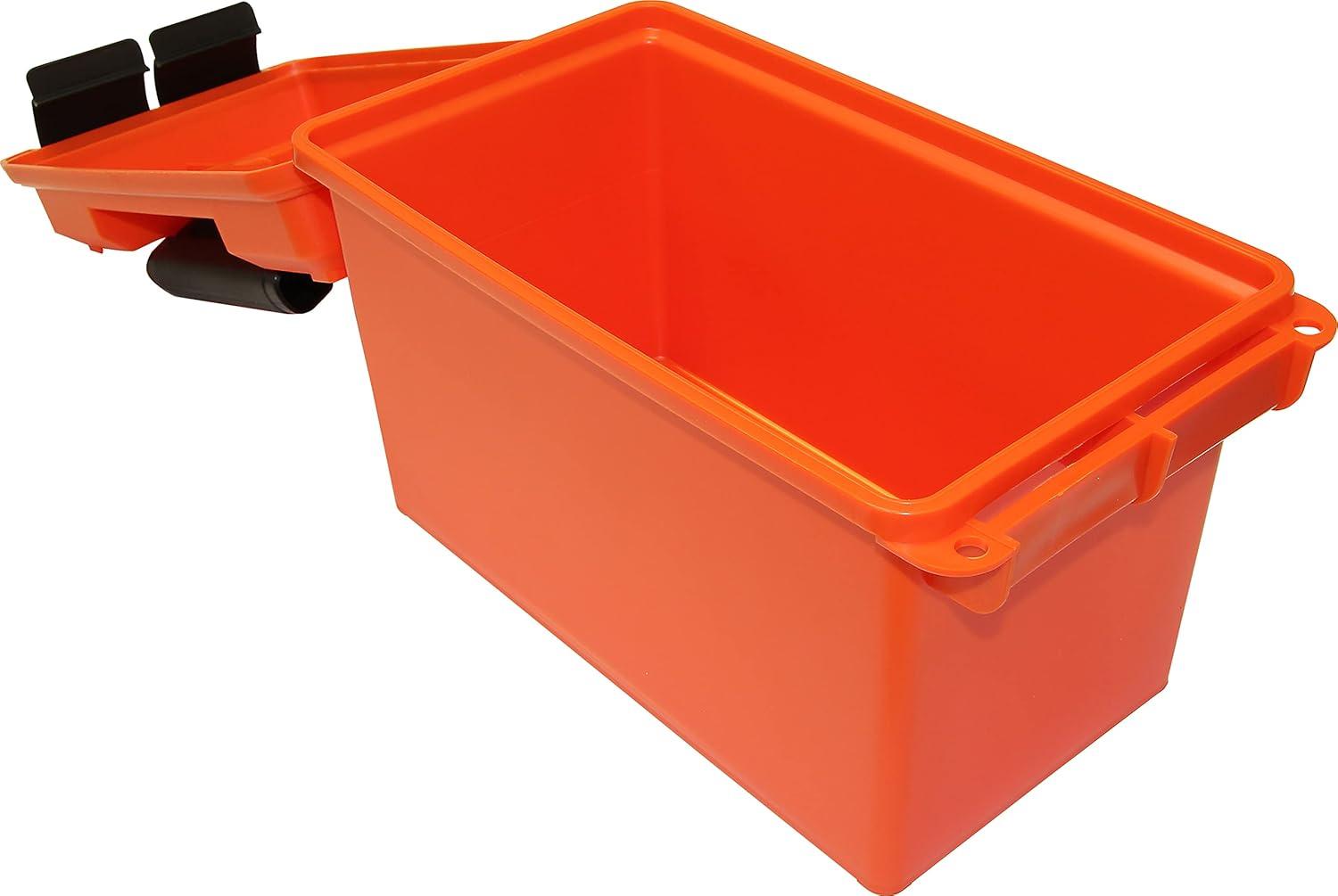 image:imageMTM AC50C Ammo Can 50 Caliber Field Boxes Lockable Storage Box with Handle Water and Dust Resistant Secures Hunting Gear Supplies and Bullets Stackable USA MadeOrange