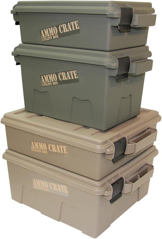 image:imageMTM ACR418 Ammo Crate Utility BoxCarry up to 65lbs of gearStackable design double padlock for security Waterresistant Oring seal Army GreenMedium