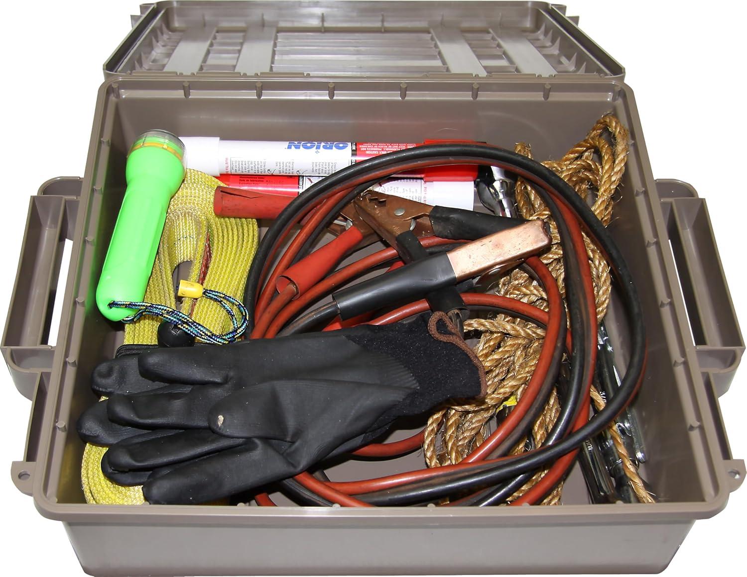 image:imageMTM ACR572 Ammo Crate Utility Box Ammo survival or hunting gear storage ORing seal for water resistant dry storage Double padlock tapped for security Carries 85lbs of gear