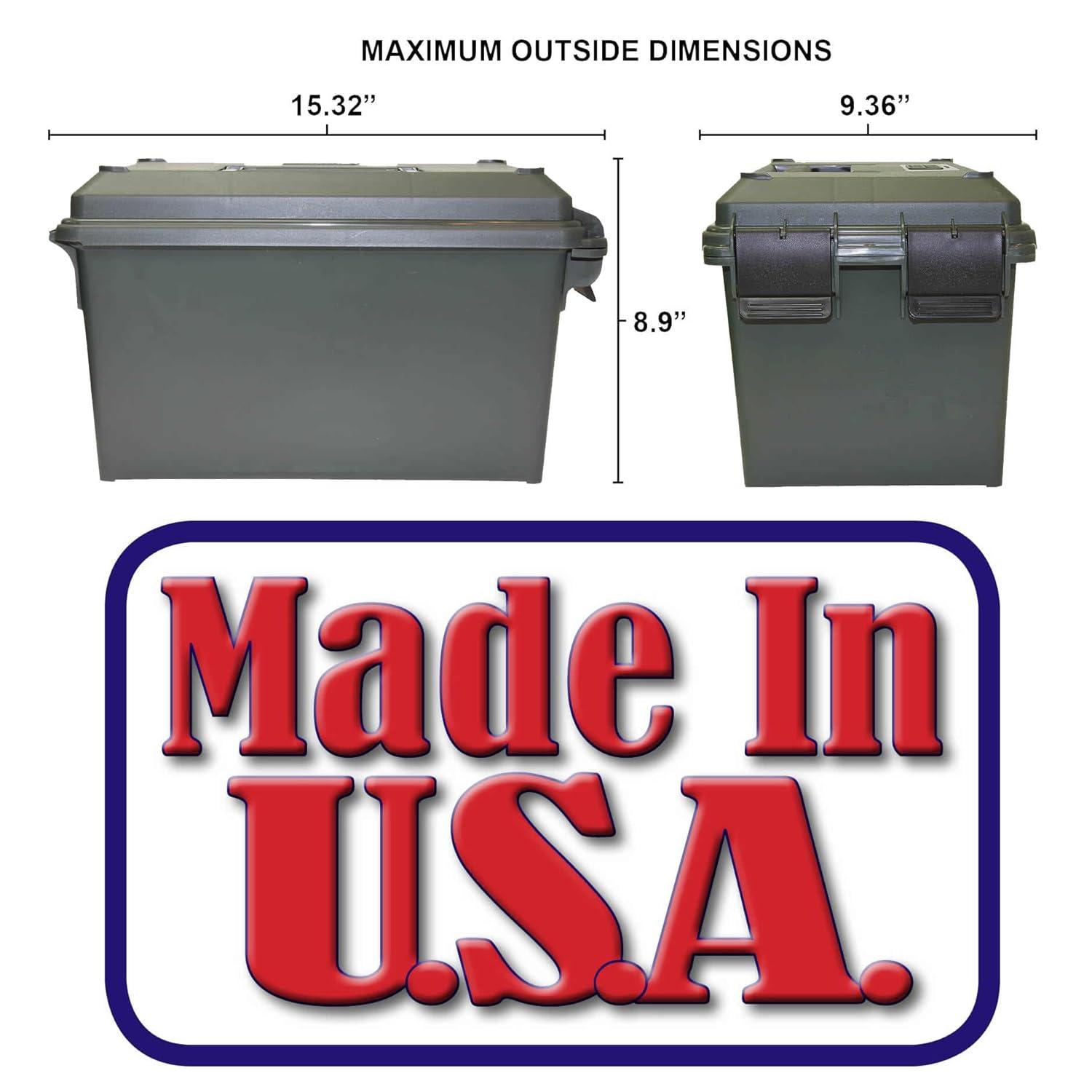 image:imageMTM CaseGard TMCLE Tactical Mag Can Multi Mag for 223556 Magazines and 9mm to 45 ACP Magazine Storage USA Made Black
