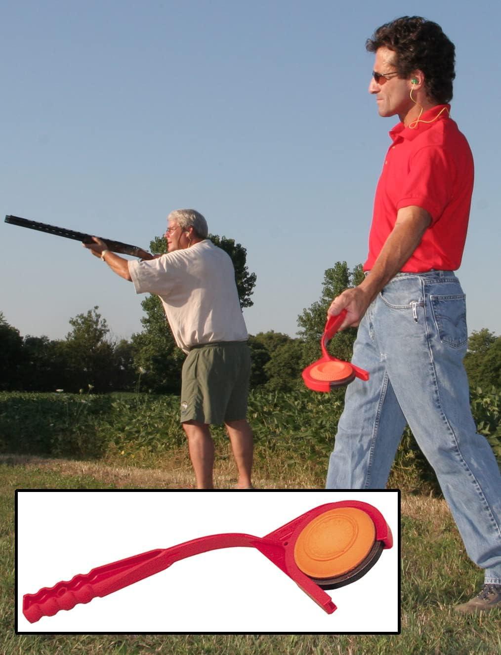 image:imageMTM EZII30 Clay Target Thrower 19 Handheld Manual Skeet amp Trap Launcher for Clay Pigeons Lightweight Durable Outdoor Shooting Accessory Great for Practice amp Training USA Made Red