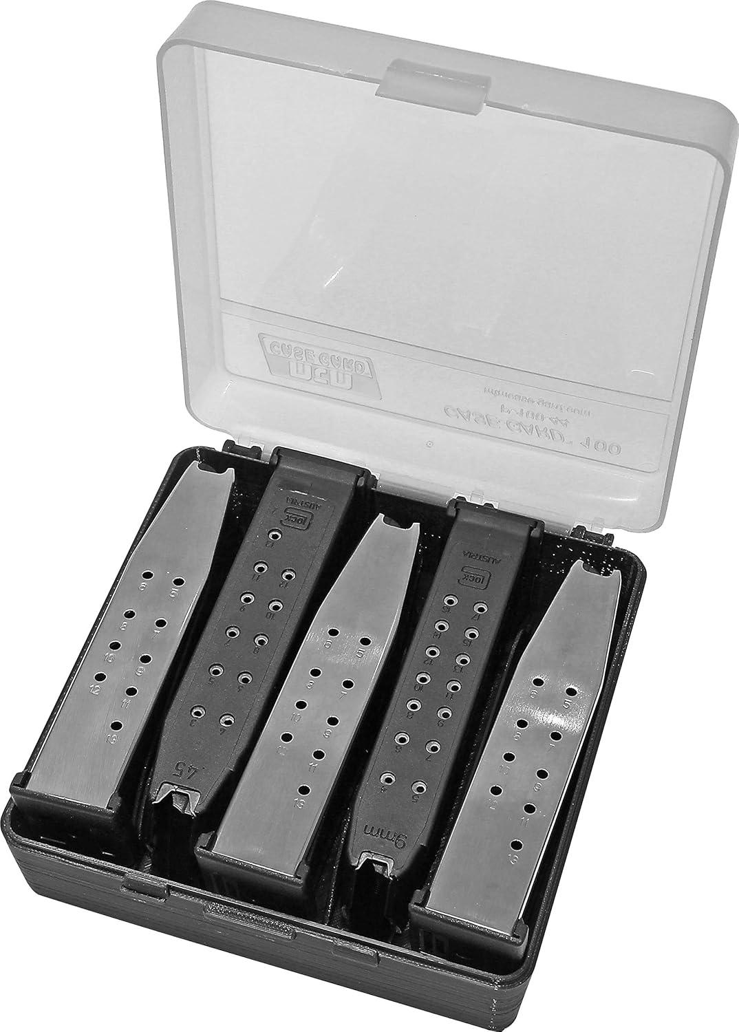 image:imageMTM PMC5 Compact Handgun Magazine Case Holds 5 DoubleStack Magazines USA Made Clear Smoke