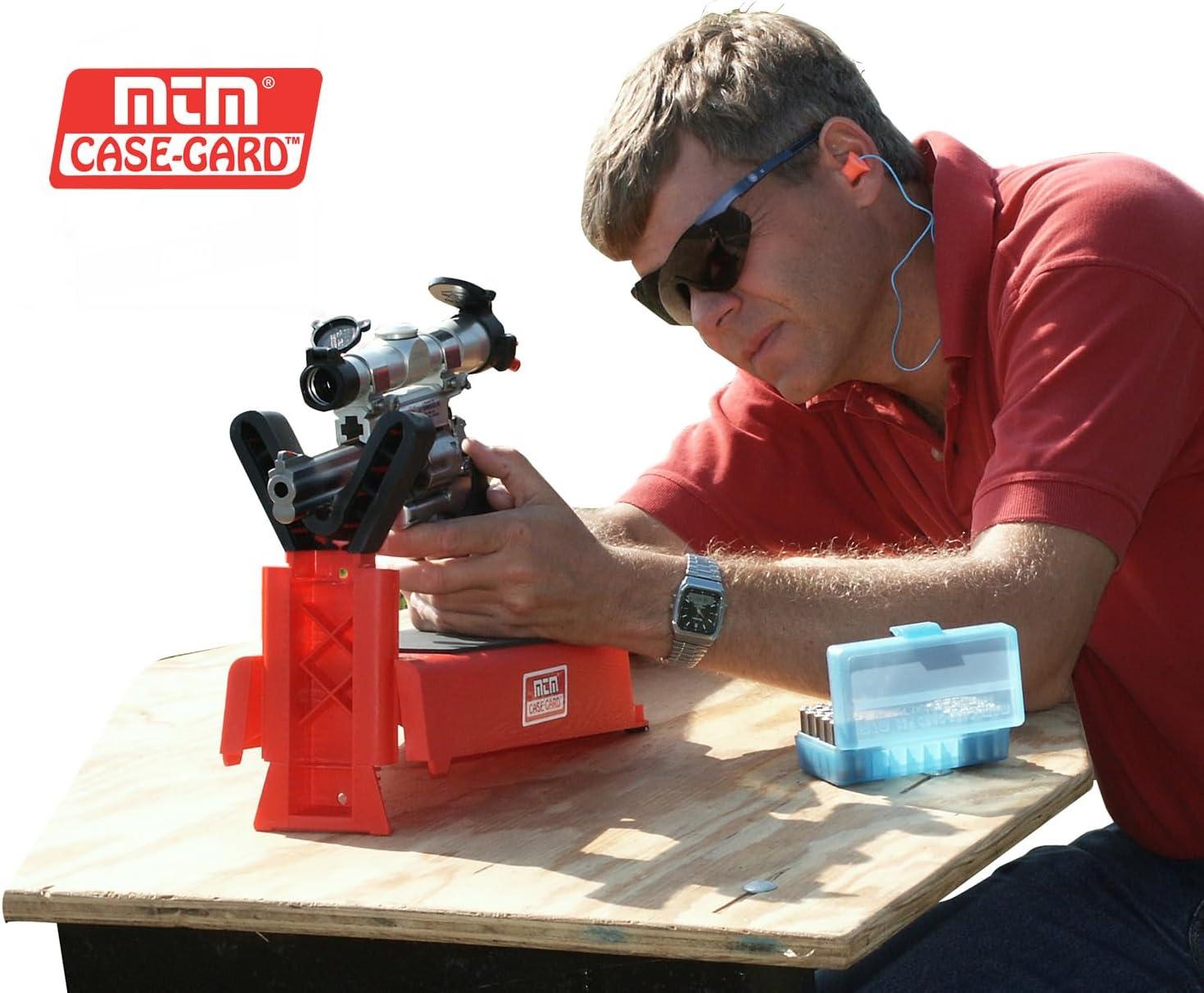 image:imageMTM PR30 Pistol Handgun Rest for sighting in Pistols Adjustable shooting bench rest USA Made Red