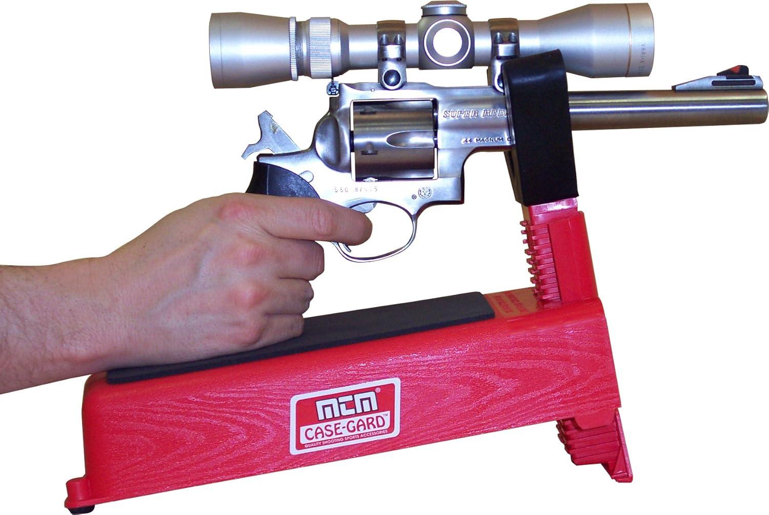 image:imageMTM PR30 Pistol Handgun Rest for sighting in Pistols Adjustable shooting bench rest USA Made Red