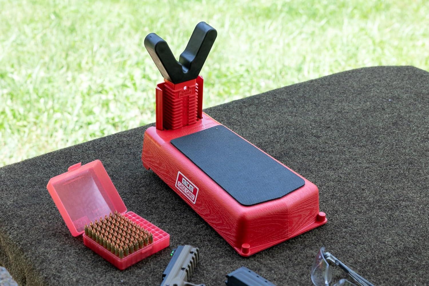 image:imageMTM PR30 Pistol Handgun Rest for sighting in Pistols Adjustable shooting bench rest USA Made Red