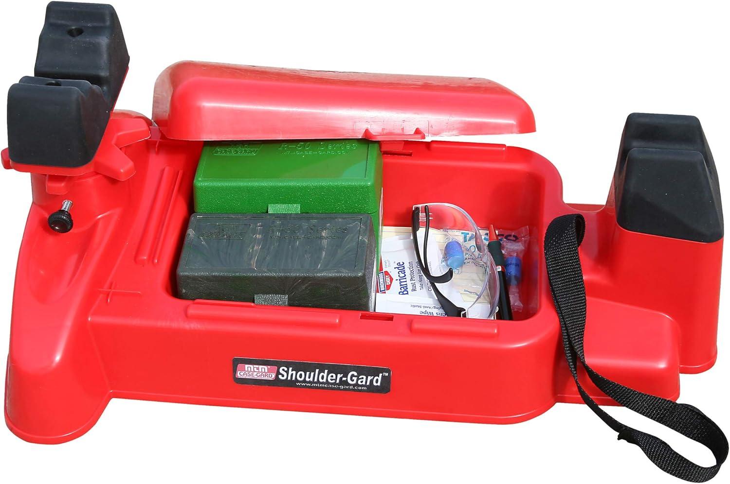 image:imageMTM SGR30 ShoulderGard Recoil Reducing Rifle Shooting Rest for Outdoor Range USA Made Red