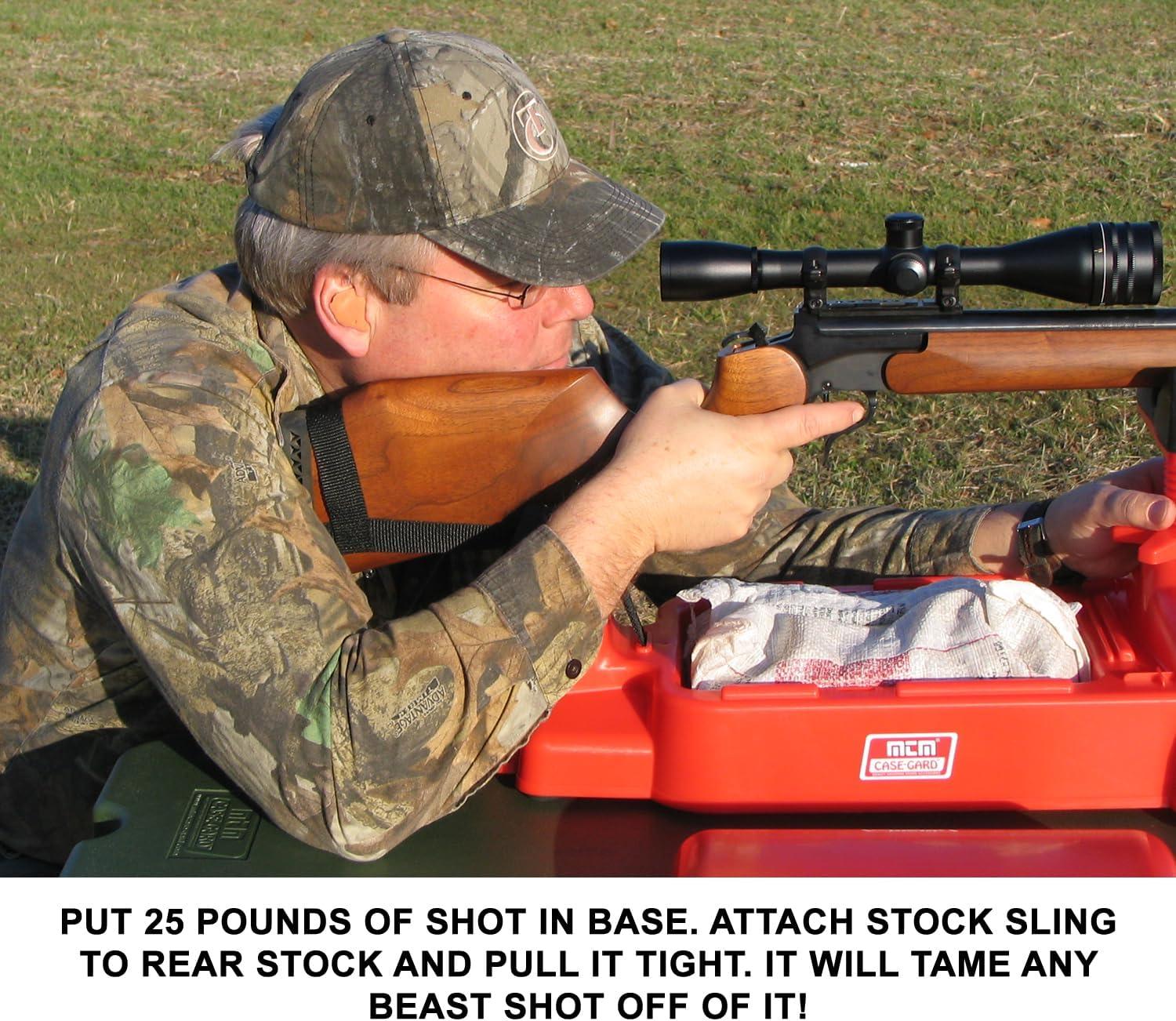 image:imageMTM SGR30 ShoulderGard Recoil Reducing Rifle Shooting Rest for Outdoor Range USA Made Red