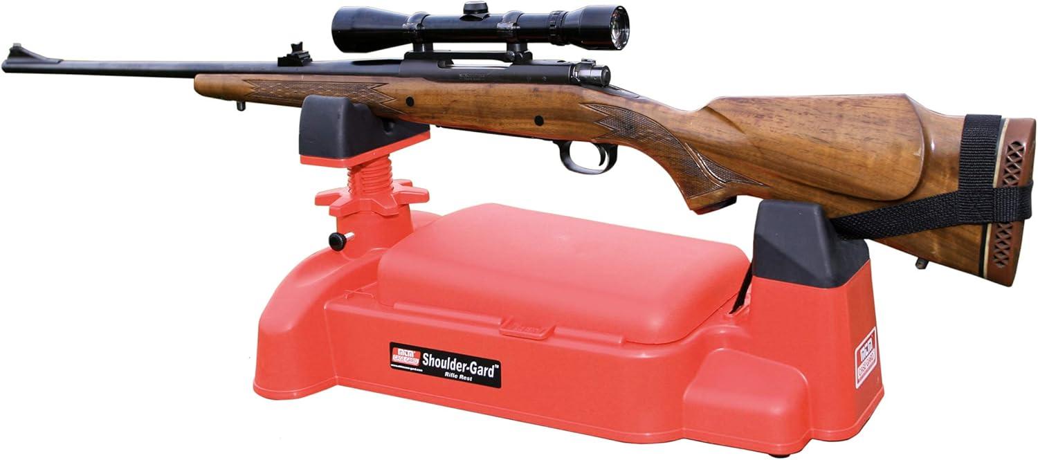 image:imageMTM SGR30 ShoulderGard Recoil Reducing Rifle Shooting Rest for Outdoor Range USA Made Red
