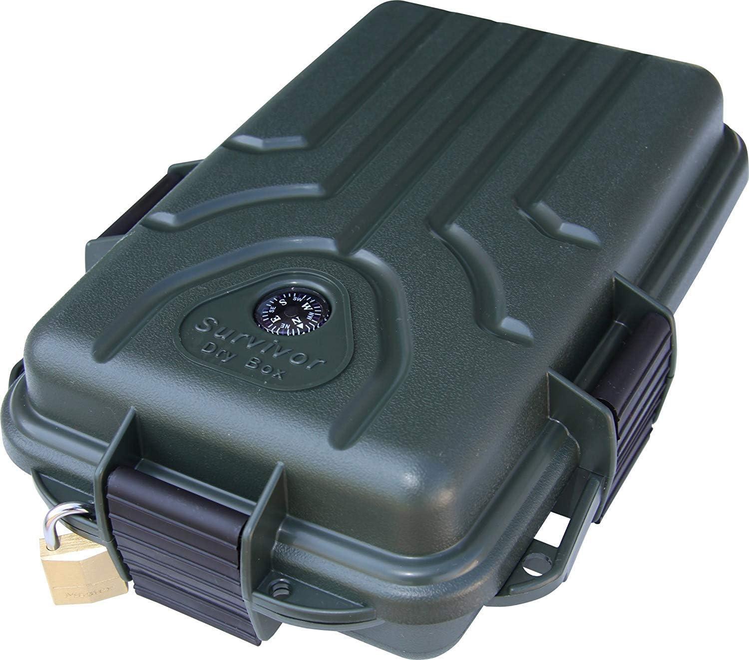 image:imageMTM Survivor Dry Box with ORing Seal Orange Small S107235Forest Green