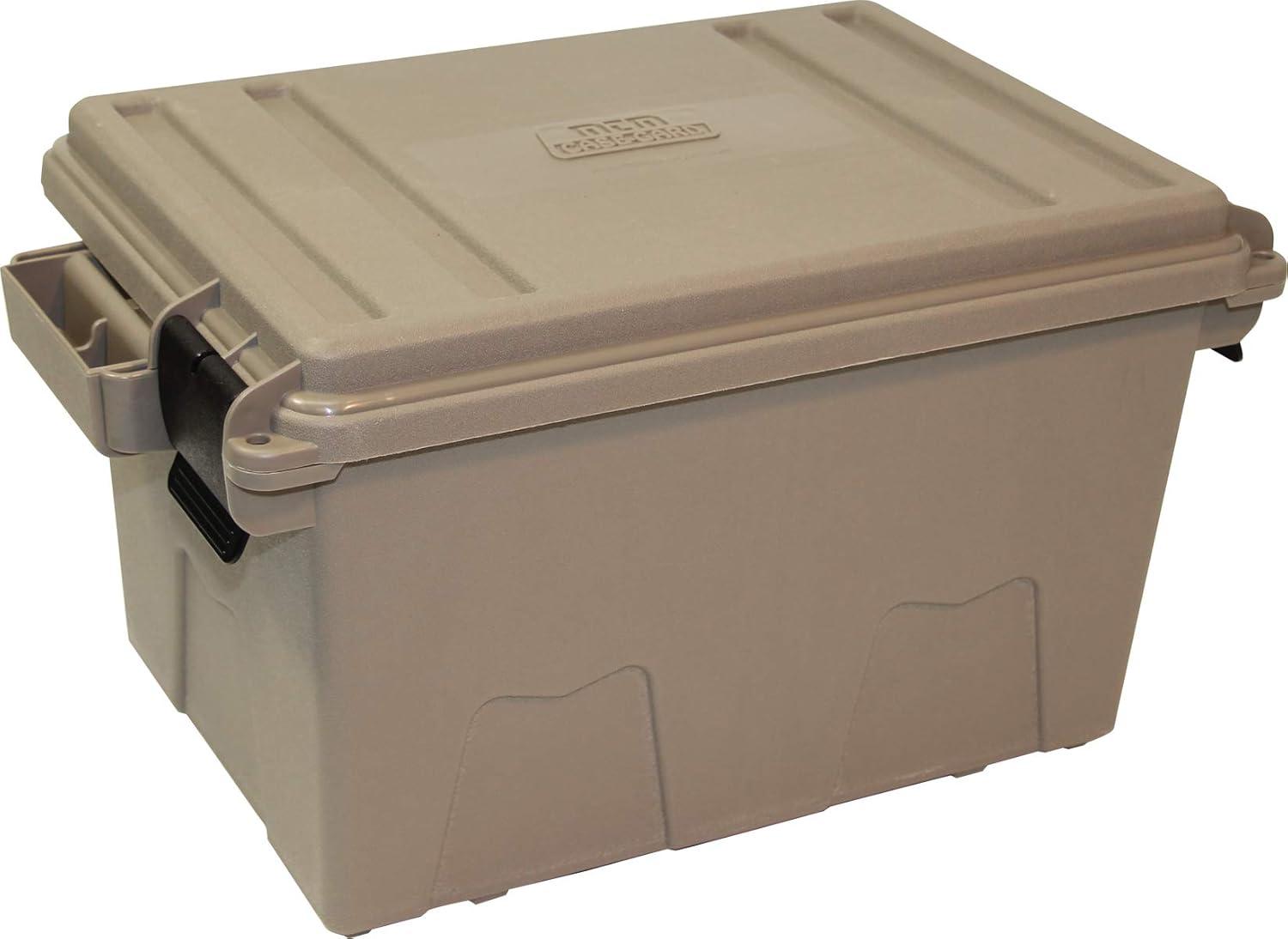image:imageMTM TMC308 Tactical Magazine Can 308 762x51 Magazine Storage Stackable Water Resistant Double Padlocked Tabbed USA Made Dark Earth
