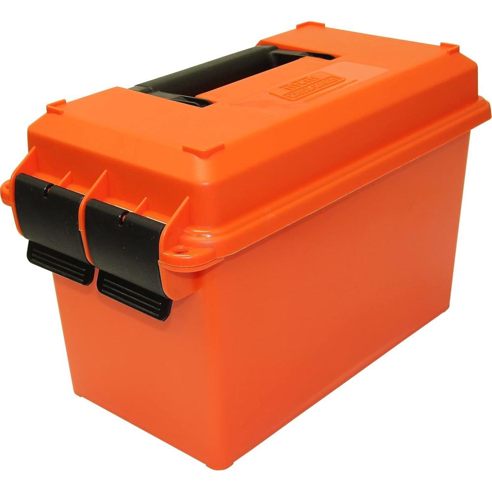 image:imageMTM AC50C Ammo Can 50 Caliber Field Boxes Lockable Storage Box with Handle Water and Dust Resistant Secures Hunting Gear Supplies and Bullets Stackable USA MadeOrange